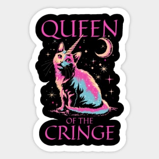 Queen Of The Cringe Sticker